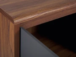 Beliani Senkki 3 Ovea 4 Hyllya Tumma Puu/Harmaa Medfort Flash Sale