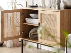 Beliani Senkki 2 Ovea 4 Hyllya Vaalea Puu Pasco Best Sale