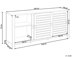 Beliani Senkki 3 Ovea 6 Hyllya Vaalea Puu Randa Cheap