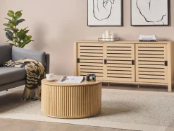 Beliani Senkki 3 Ovea 6 Hyllya Vaalea Puu Randa Cheap