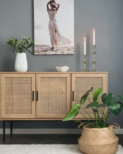 Beliani Senkki 3 Ovea 4 Hyllya Vaalea Puu Pasco Cheap