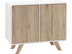 Beliani Senkki 2 Ovea 4 Hyllya Valkoinen/Vaalea Puu Milo Outlet