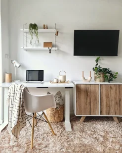 Beliani Senkki 2 Ovea 4 Hyllya Valkoinen/Vaalea Puu Milo Outlet