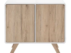 Beliani Senkki 2 Ovea 4 Hyllya Valkoinen/Vaalea Puu Milo Outlet