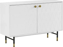 Beliani Senkki 2 Ovea 4 Hyllya Valkoinen Adante Flash Sale