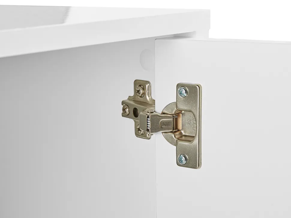 Beliani Senkki 2 Ovea 4 Hyllya Valkoinen Adante Flash Sale