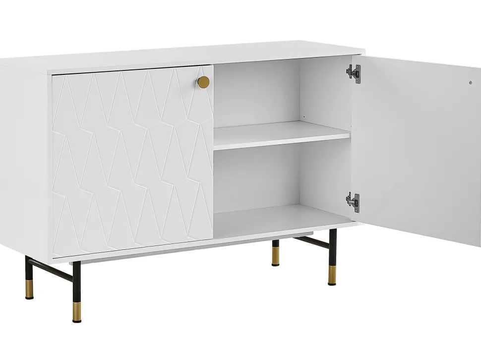 Beliani Senkki 2 Ovea 4 Hyllya Valkoinen Adante Flash Sale