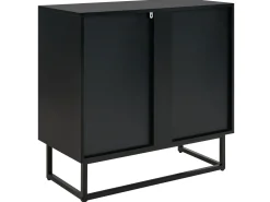 Beliani Senkki 2 Ovea Musta/Vaalea Puu Alaska Outlet