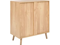 Beliani Senkki 2 Ovea Vaalea Puu/Musta Bristow Shop