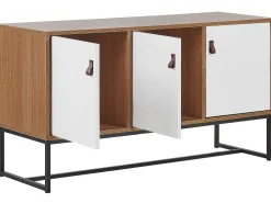 Beliani Senkki 3 Ovea Vaalea Puu/Valkoinen Nueva Cheap