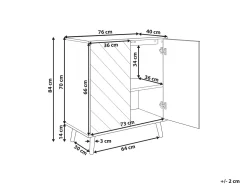 Beliani Senkki 2 Ovea Vaalea Puu/Valkoinen Bristow Online