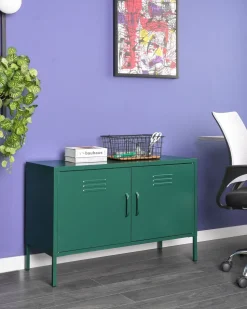 Beliani Senkki Teras 2 Ovea 2 Hyllya Vihrea Uria Fashion