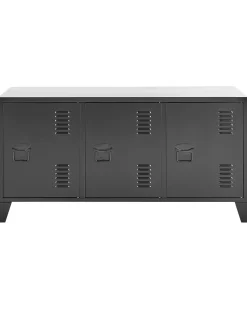 Beliani Senkki Teras 3 Ovea 2 Hyllya Musta Cardiff New