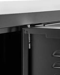 Beliani Senkki Teras 3 Ovea 2 Hyllya Musta Cardiff New