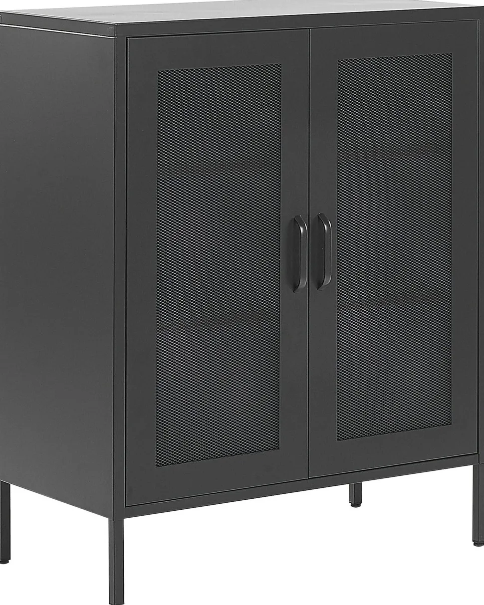 Beliani Senkki Teras 2 Ovea 3 Hyllya Musta Wakatipu Cheap