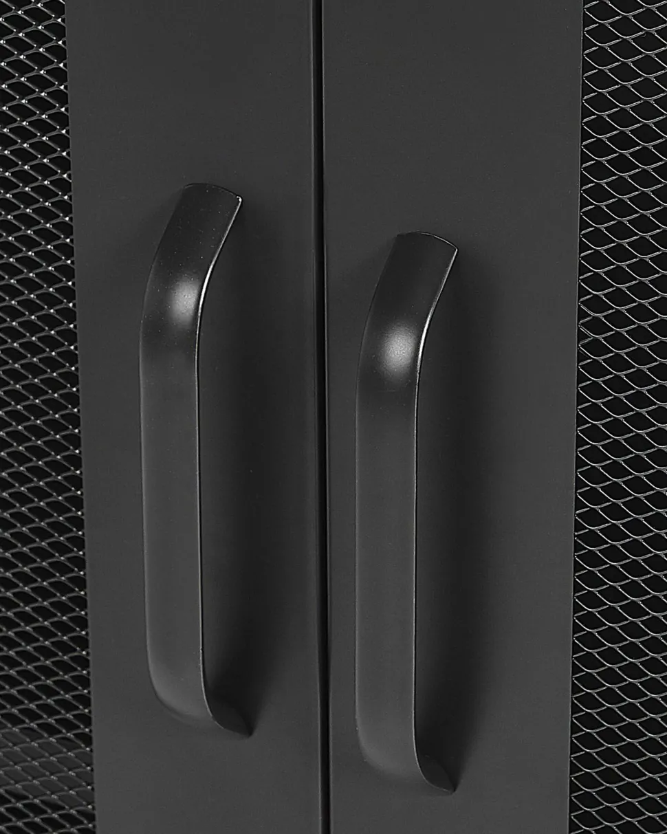 Beliani Senkki Teras 2 Ovea 3 Hyllya Musta Wakatipu Cheap