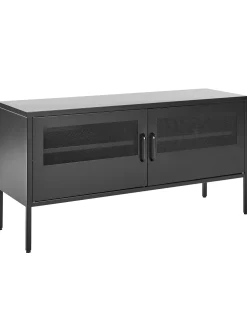 Beliani Senkki Teras 2 Ovea 2 Hyllya Musta Morley Fashion