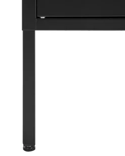 Beliani Senkki Teras 2 Ovea 2 Hyllya Musta Morley Fashion