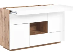 Beliani Senkki/Tyopoyta 2 Laatikkoa 2 Ovea Valkoinen Goran Clearance