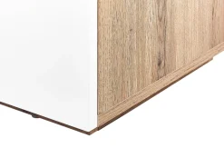 Beliani Senkki/Tyopoyta 2 Laatikkoa 2 Ovea Valkoinen Goran Clearance