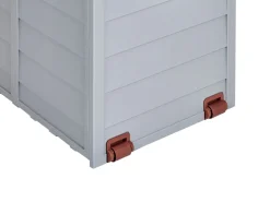 Beliani Säilytyslaatikko Puutarhaan 112X50 Cm Beige/Ruskea Locarno Fashion