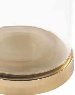 Beliani Säilytyspurkki Alumiini/Lasi Kulta/Hopea 2 Kpl Laki Best Sale