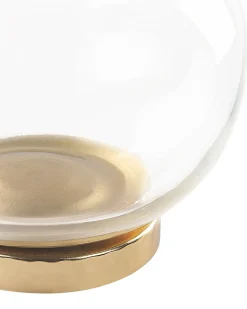 Beliani Säilytyspurkki Alumiini/Lasi Kulta/Hopea 2 Kpl Laki Best Sale