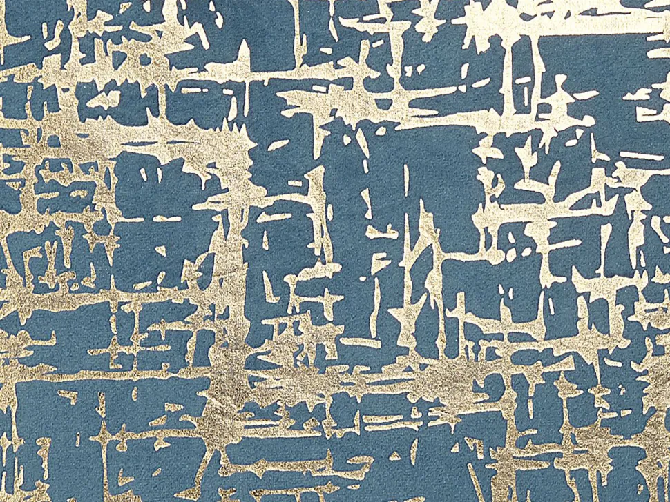 Beliani Sininen Koristetyynysetti Kultaisella Kuviolla 2 Kpl 45 X 45 Cm Gardenia Sale