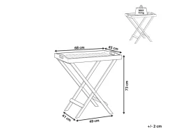 Beliani Sivupoyta Akaasia Tumma Puu Toscana Hot