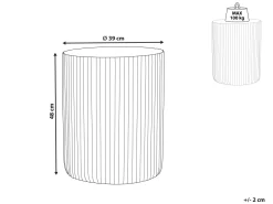 Beliani Sivupoyta Harmaa Amaro Best