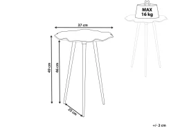 Beliani Sivupoyta Kulta/Musta Pudur Best Sale