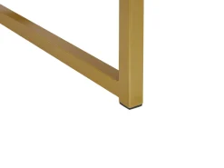 Beliani Sivupoyta Laatikko Musta/Kulta Largo Best