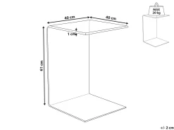 Beliani Sivupoyta Lasi Kirkas Lourdes New