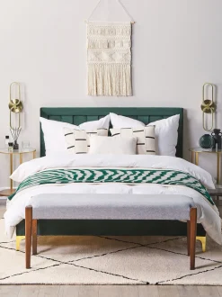 Beliani Sivupoyta Lasitasolla Kulta/Tumma Puu Libby Sale