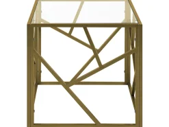 Beliani Sivupoyta Lasitasolla Metalli Kulta Orland Store