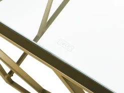 Beliani Sivupoyta Lasitasolla Metalli Kulta Orland Store