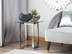 Beliani Sivupoyta Lasitasolla Rosteri Hopea Crystal Cheap