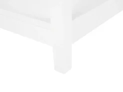 Beliani Sivupoyta Lasitasolla Valkoinen Attu New