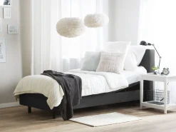 Beliani Sivupoyta Lasitasolla Valkoinen Attu New