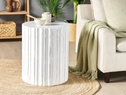 Beliani Sivupoyta Luonnonvalkoinen Deuli Flash Sale