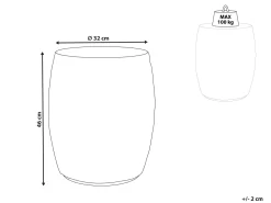 Beliani Sivupoyta Luonnonvari Sadole Discount