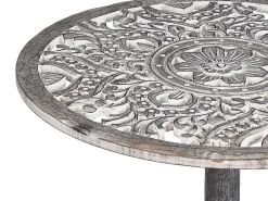 Beliani Sivupoyta Mangopuu Harmaa Napara Cheap