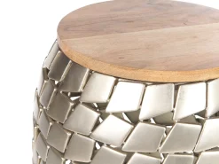 Beliani Sivupoyta Mangopuu/Rauta Vaalea Puu/Hopea Jabiru Flash Sale