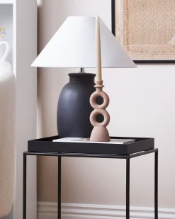 Beliani Sivupoyta Metalli Musta Saxon Cheap