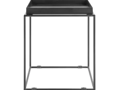 Beliani Sivupoyta Metalli Musta Saxon Cheap