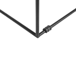 Beliani Sivupoyta Metalli Musta Saxon Cheap