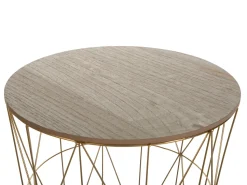 Beliani Sivupoyta Metalli Säilytystila Kulta Lanark Cheap