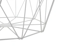 Beliani Sivupoyta Metalli Säilytystila Valkoinen Elida Shop