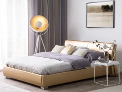 Beliani Sivupoyta Metalli Valkoinen Saxon Cheap