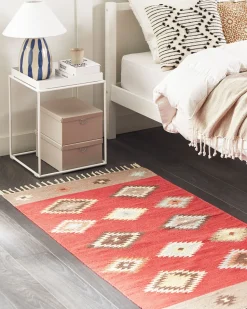 Beliani Sivupoyta Metalli Valkoinen Saxon Cheap